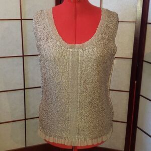 August Max 1X Super Stretchy Shimmery Sleeveless Top